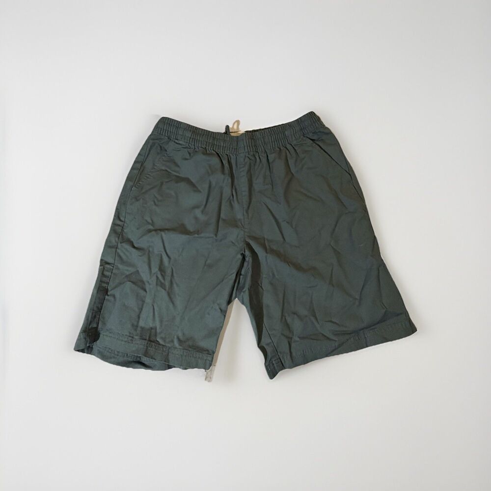 NWT Pact Shorts Mens XL Green Chino Waist Drawstring Stretch